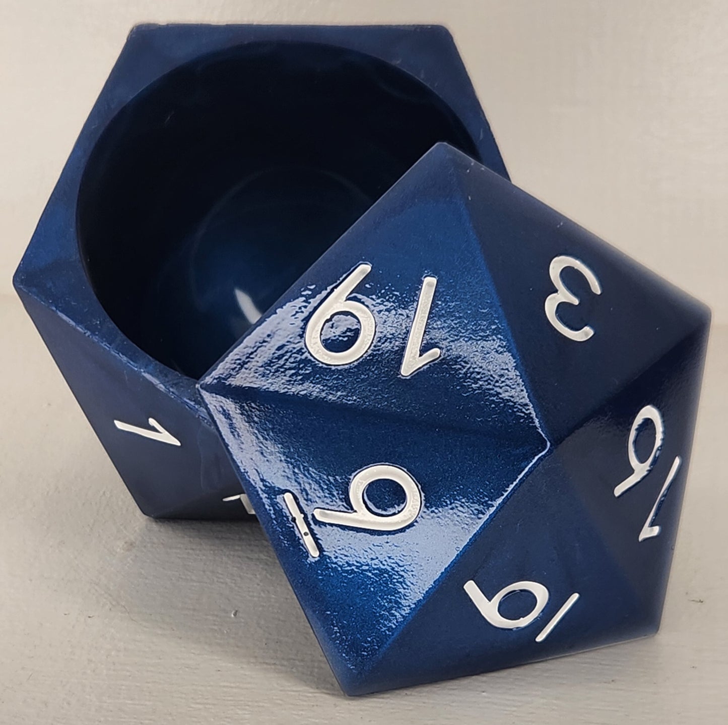 d20 Royal Blue Dice Box