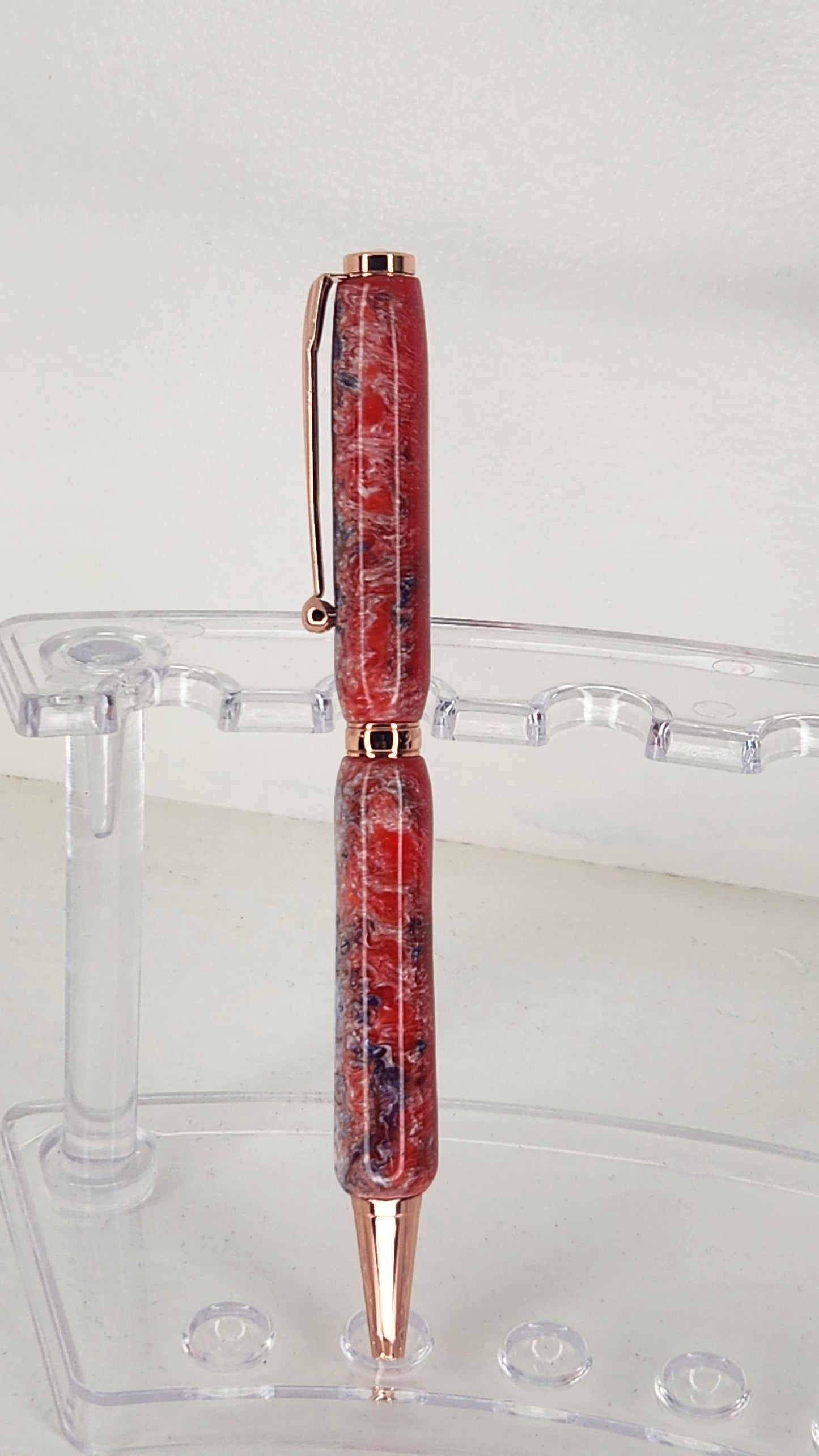 Red, White and Blue Resin Pen
