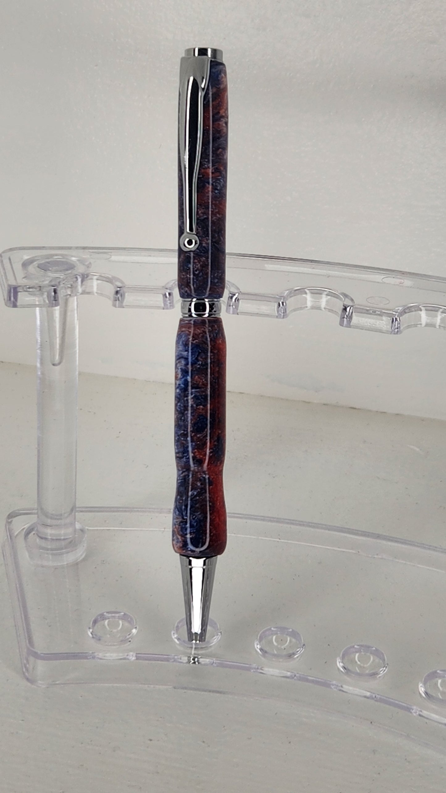 Red, White and Blue Resin Pen