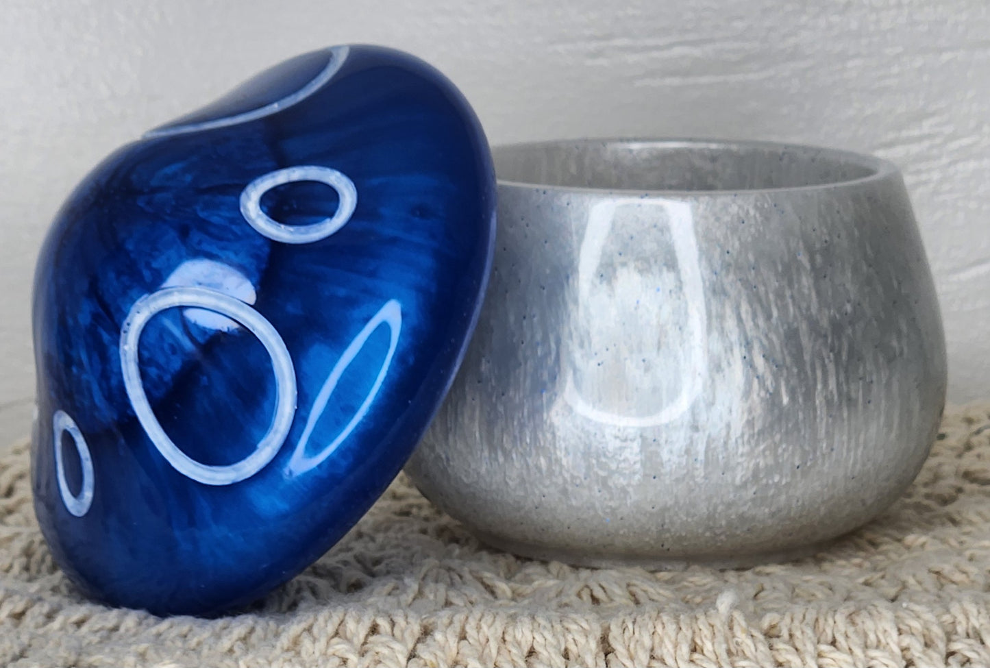 Blue/White Mushroom Jar