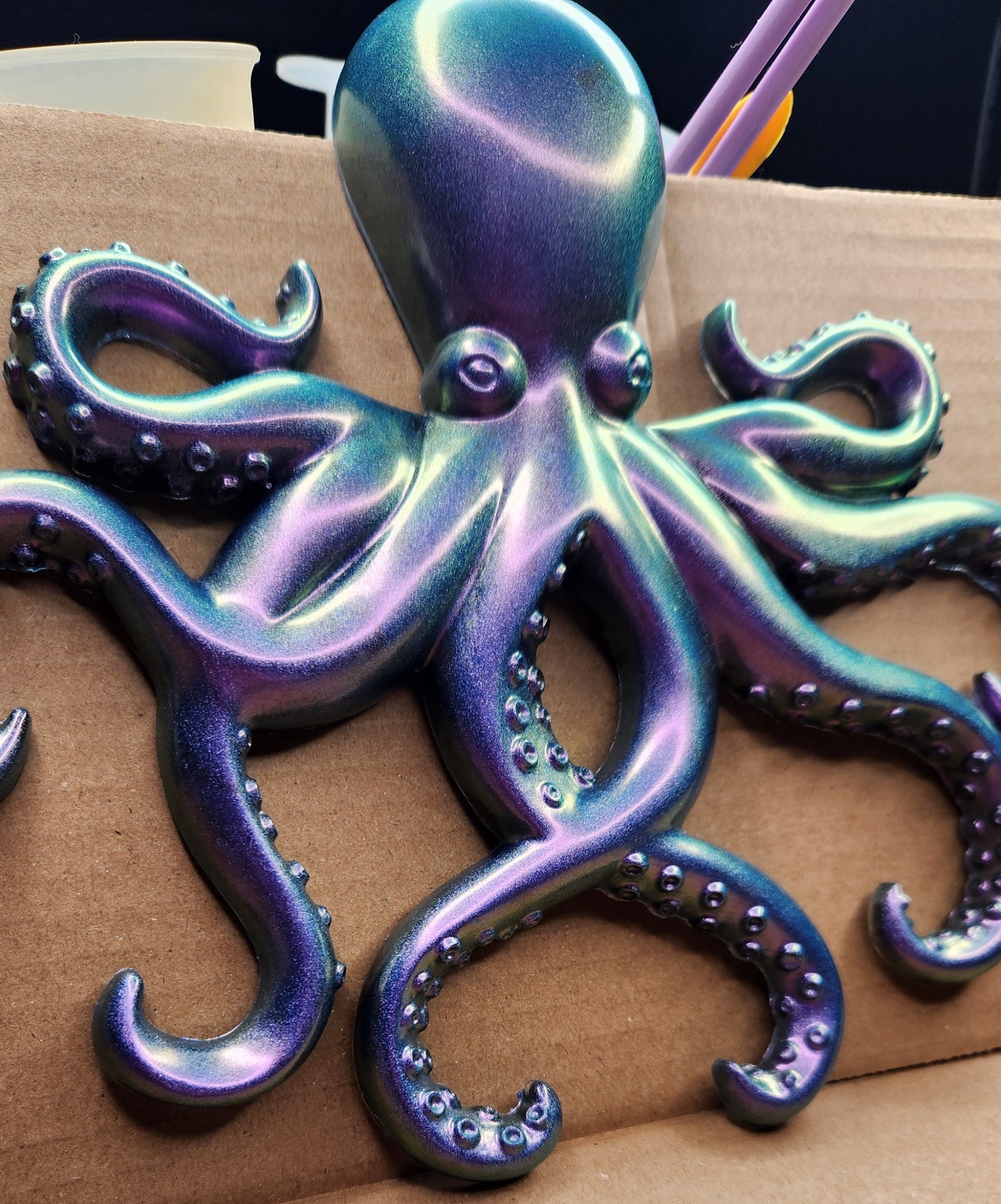 Purple Green Octopus