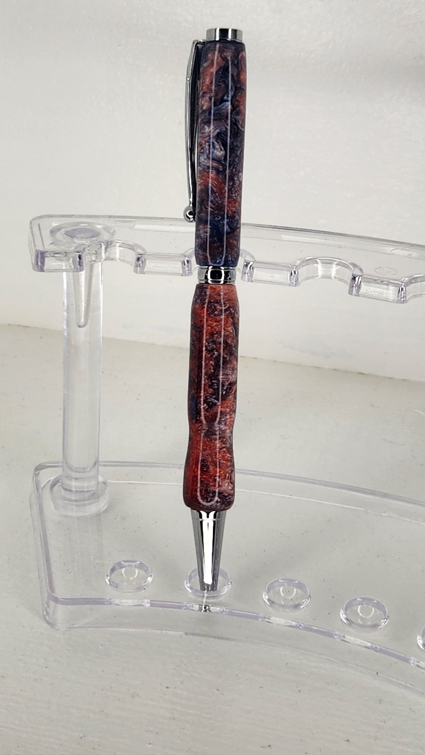 Red, White and Blue Resin Pen