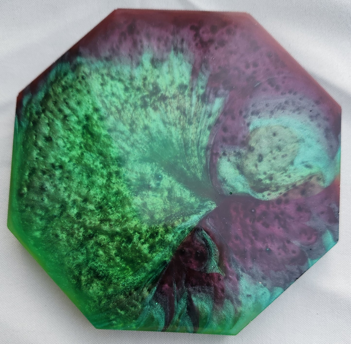Multicolored 5 Piece Coaster Set with Holder