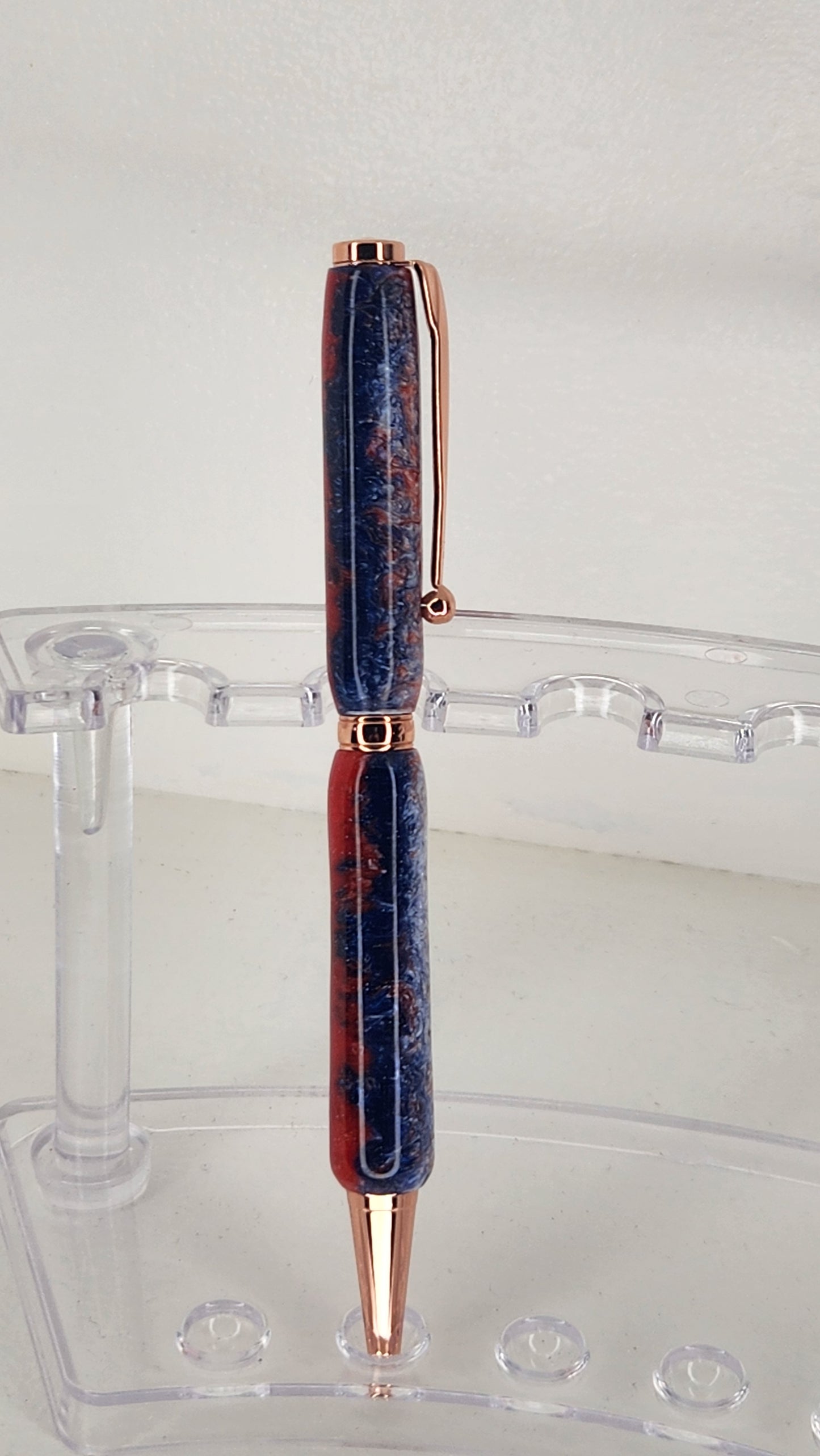 Red, White and Blue Resin Pen