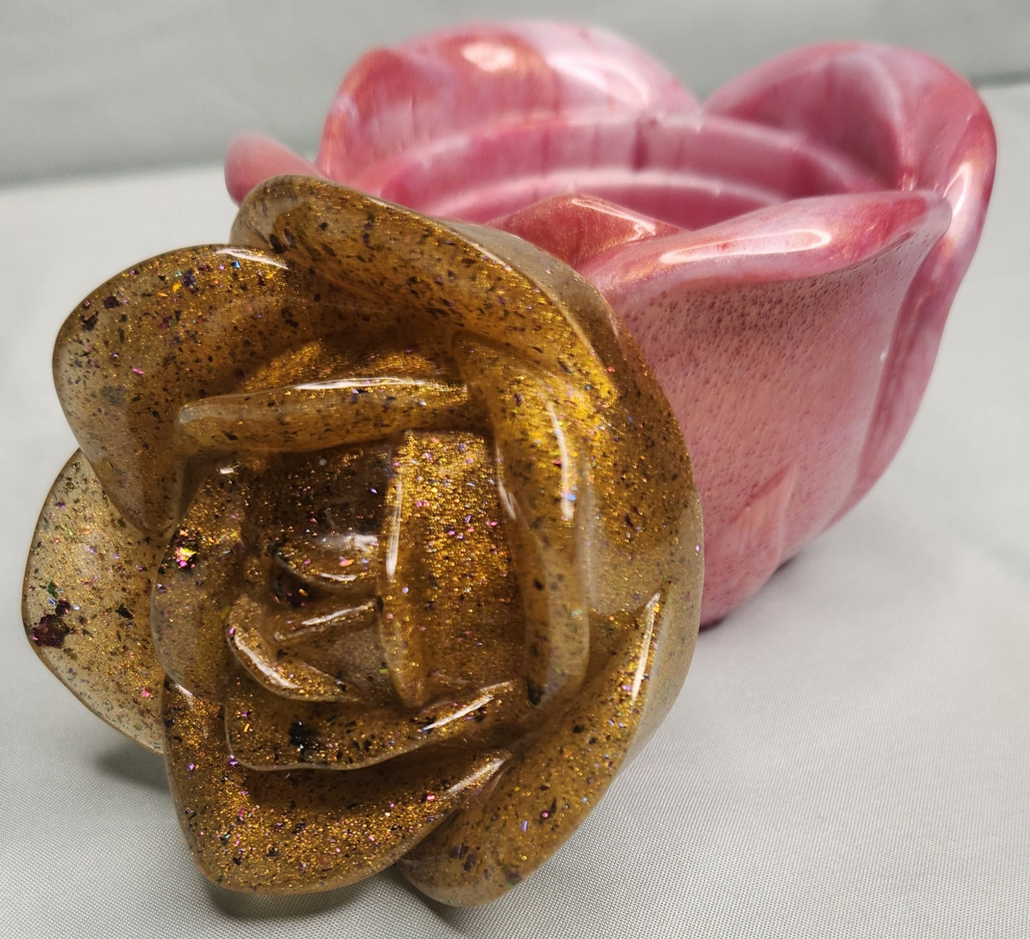 Rose Trinket Jar (Rosegold and Gold)
