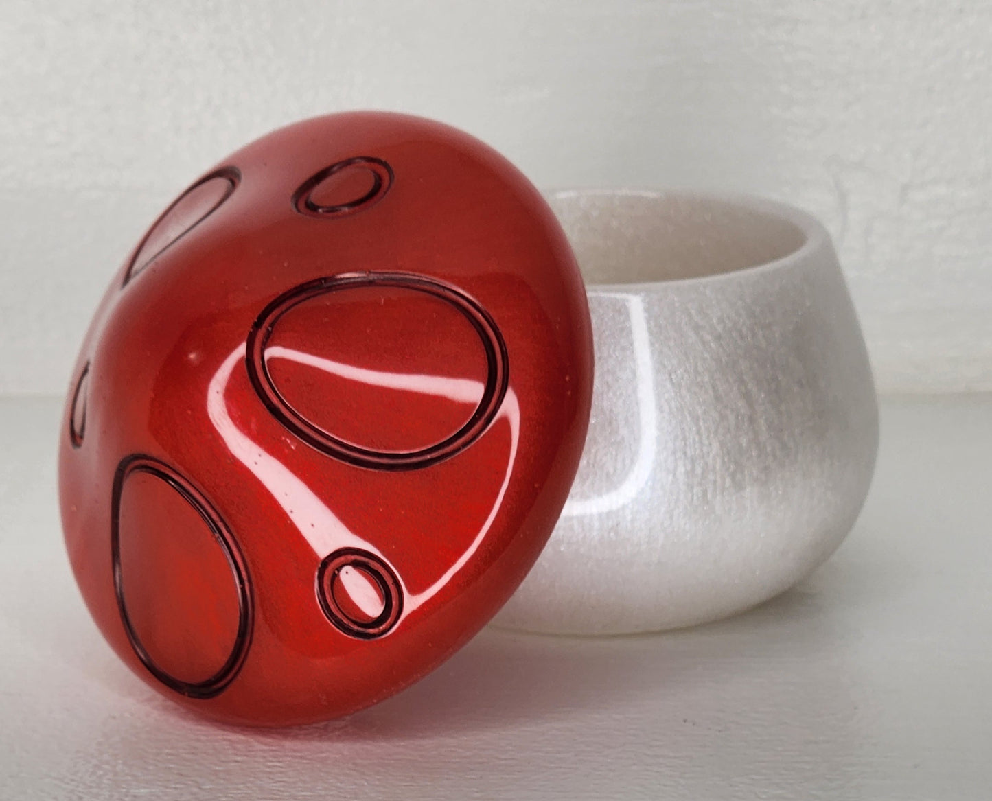 Red/White Mushroom Jar