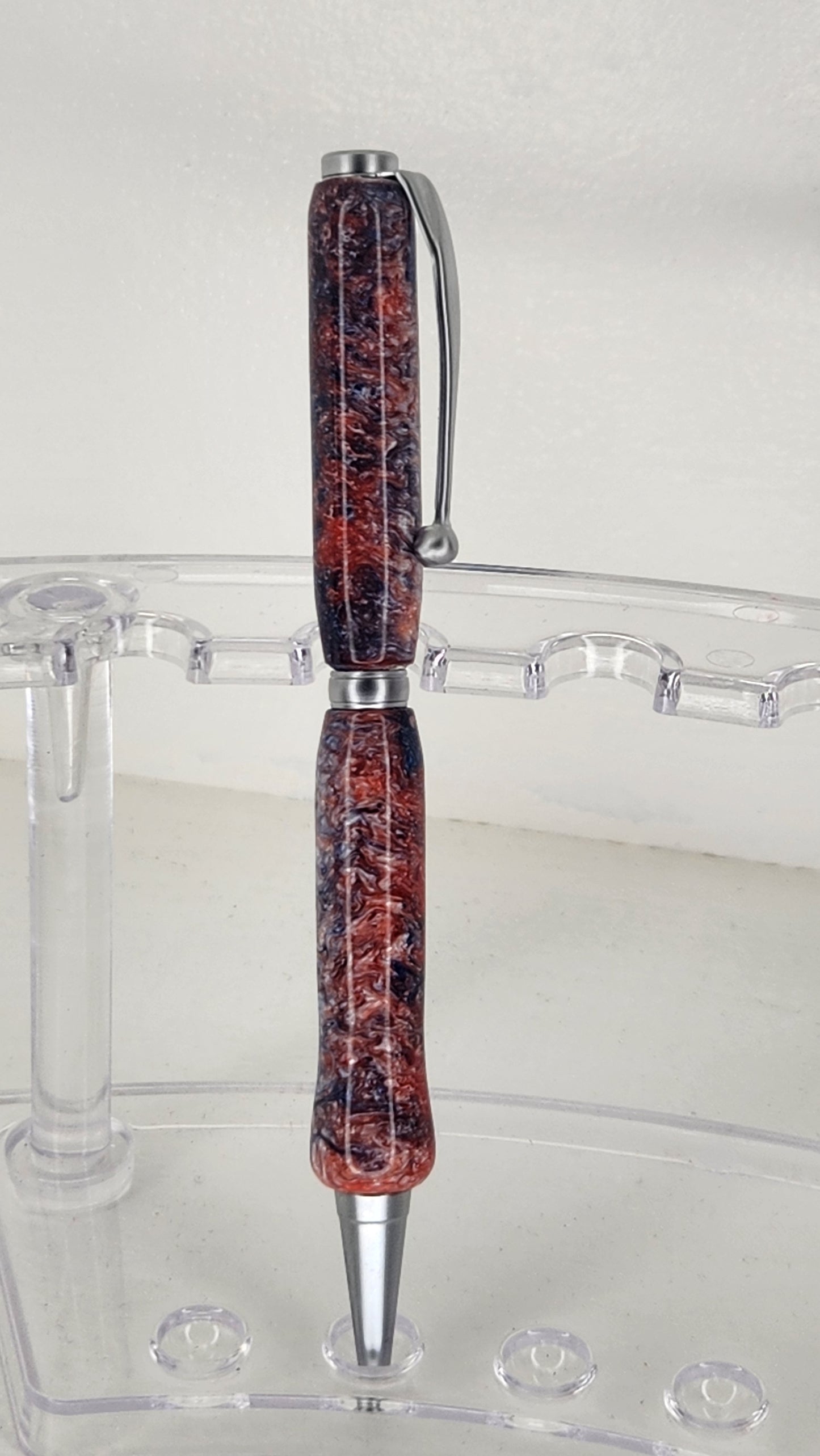 Red, White and Blue Resin Pen