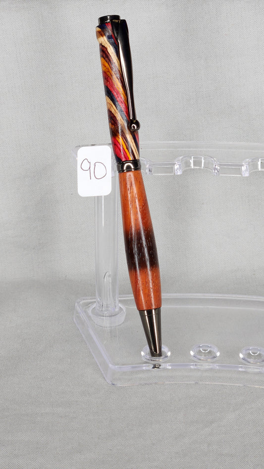 #90 Festival Color Grain and Padauk With Gun Metal Finish