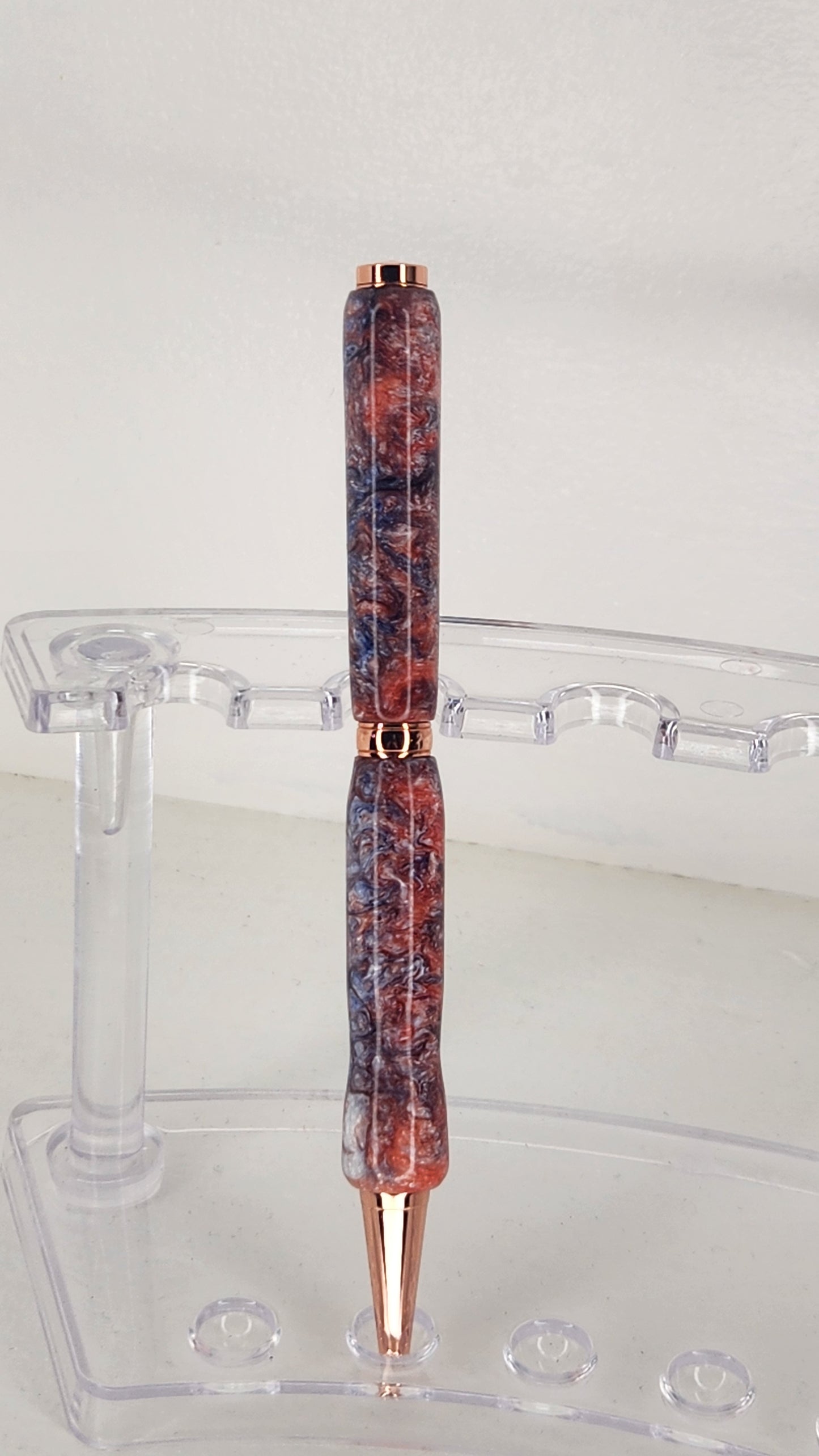 Red, White and Blue Resin Pen