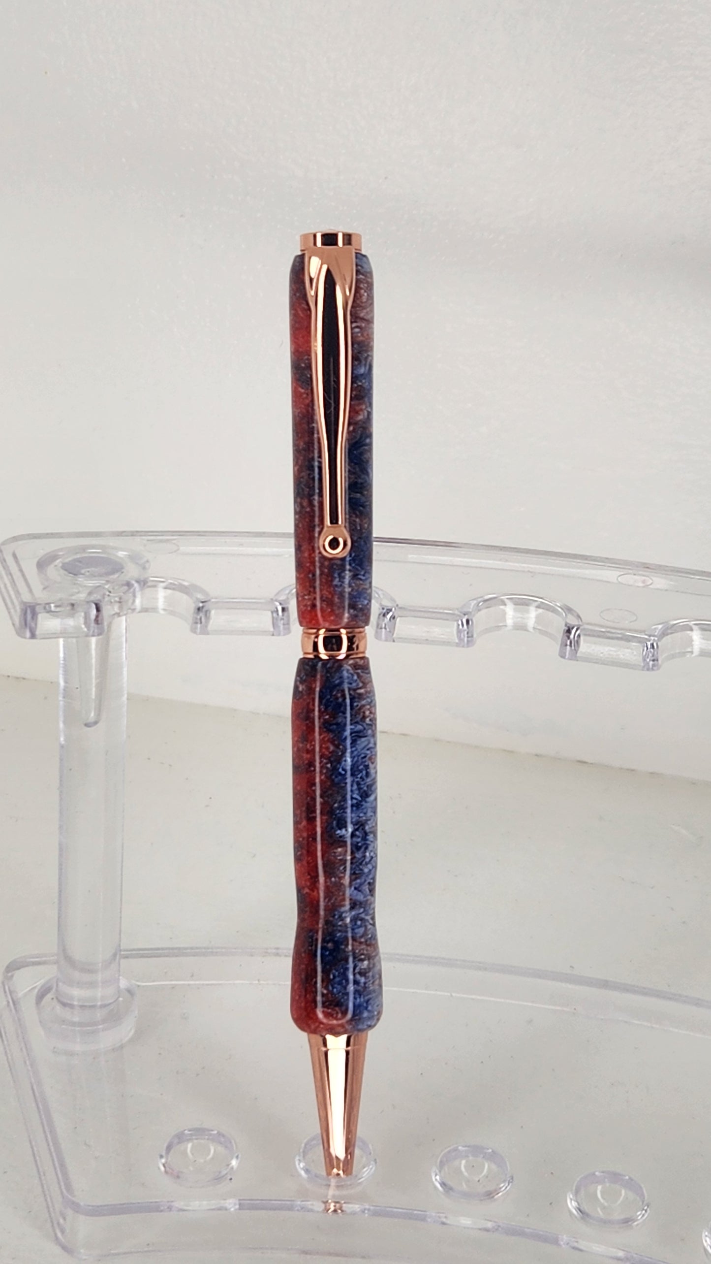 Red, White and Blue Resin Pen
