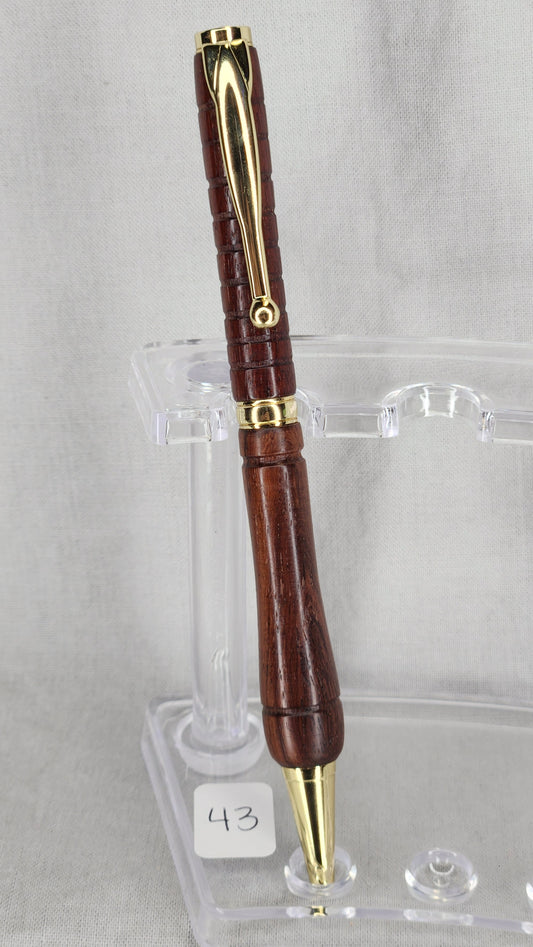 #43 Indian Rosewood Grain with Economy Gold Finish