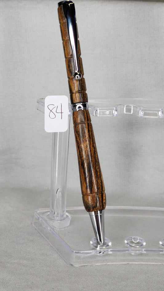 #84 Bocote Grain with Chrome Finish