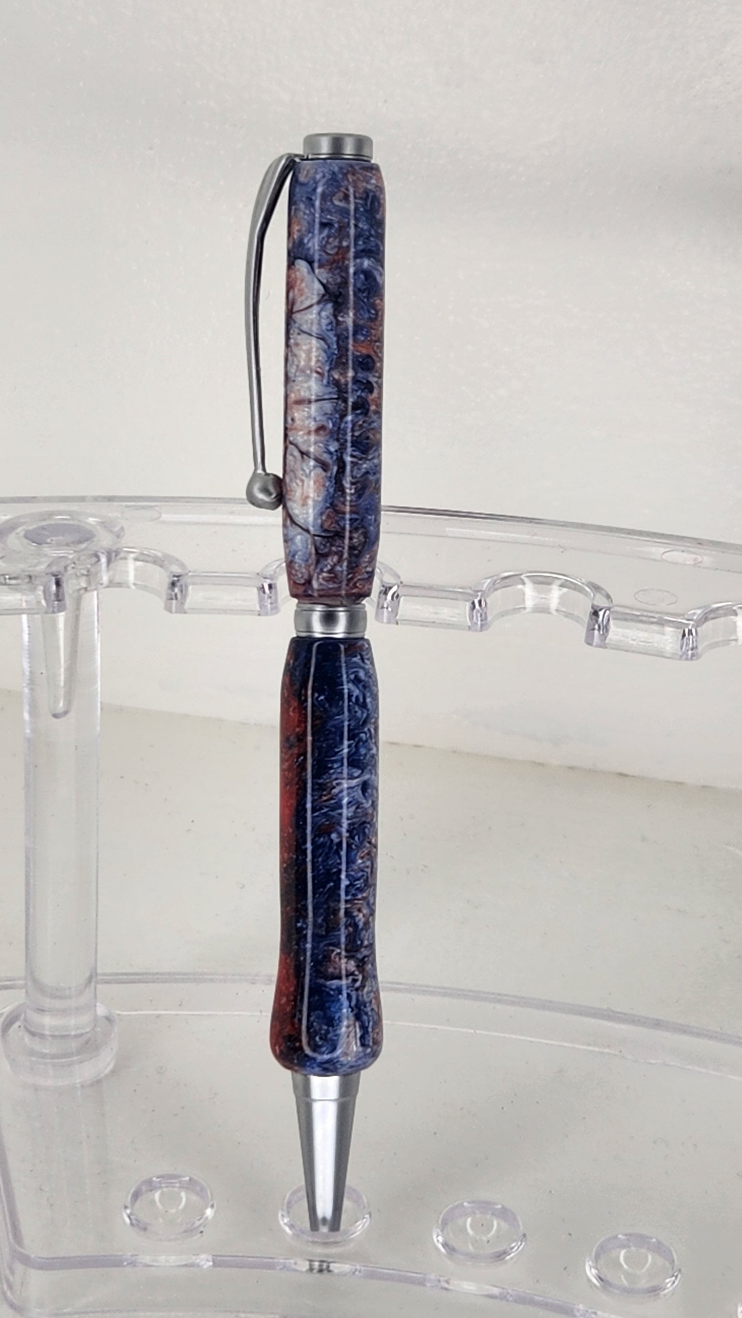Red, White and Blue Resin Pen
