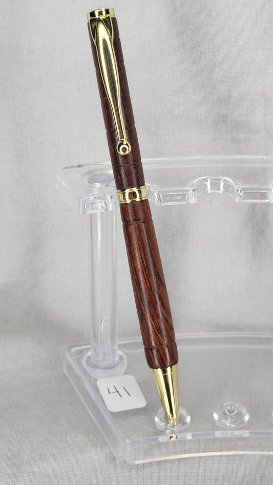 #41 Indian Rosewood Grain with Economy Gold Finish