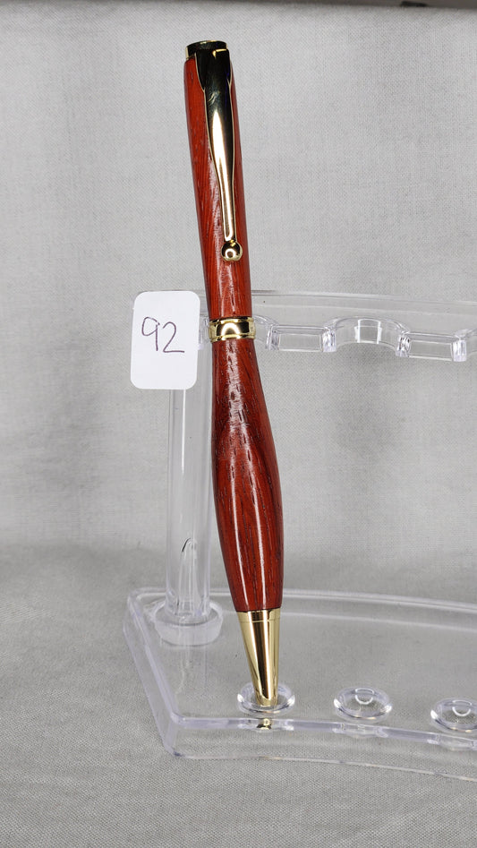 #92 Padauk Grain with Economy Gold Finish