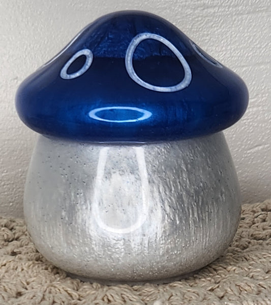 Blue/White Mushroom Jar