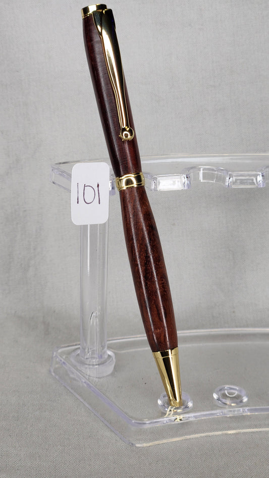 #101 Indian Rosewood Grain with Economy Gold Finish