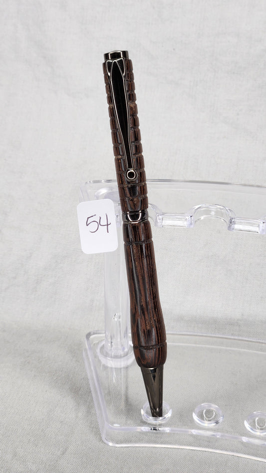 #54 Indian Rosewood Grain with Gun Metal Finish