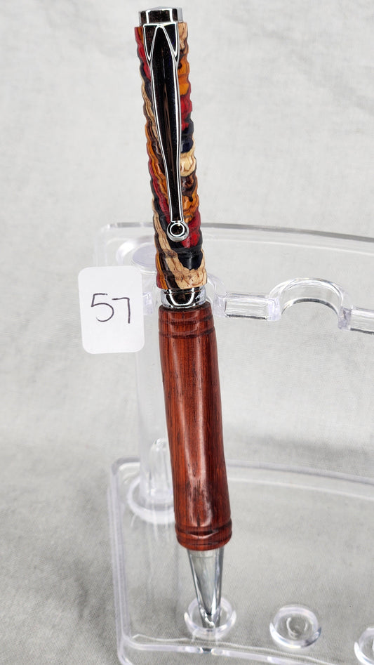 #57 Festival And Padauk Grain with Chrome Finish