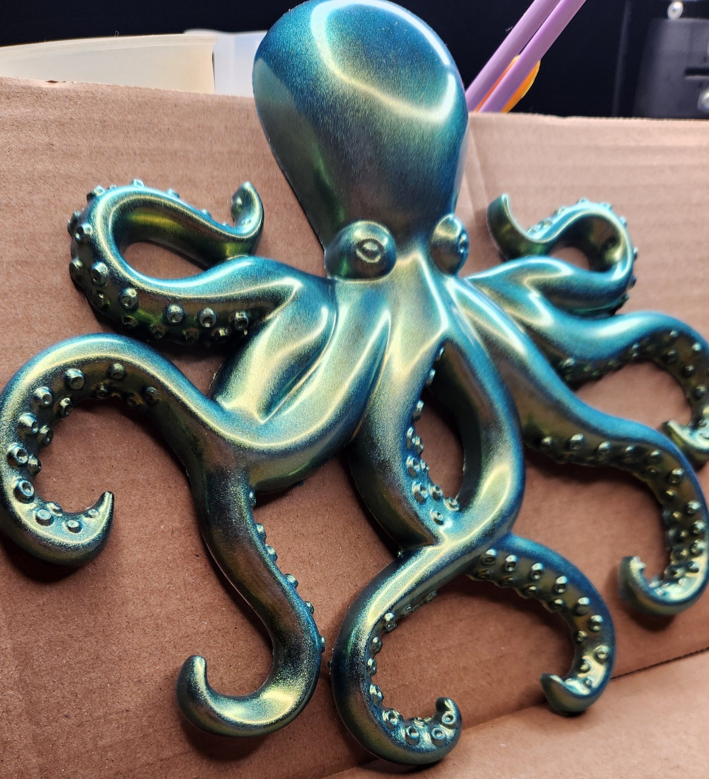 Green/Gold Octopus