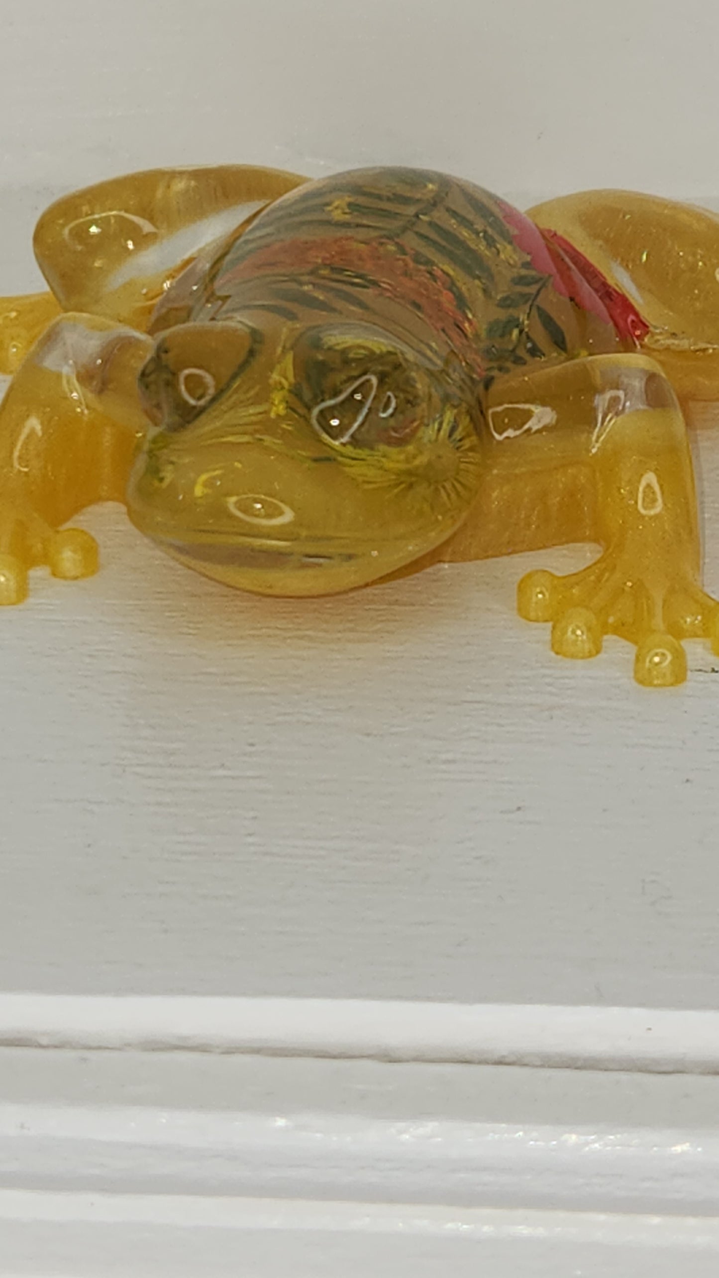Yellow Floral Frog