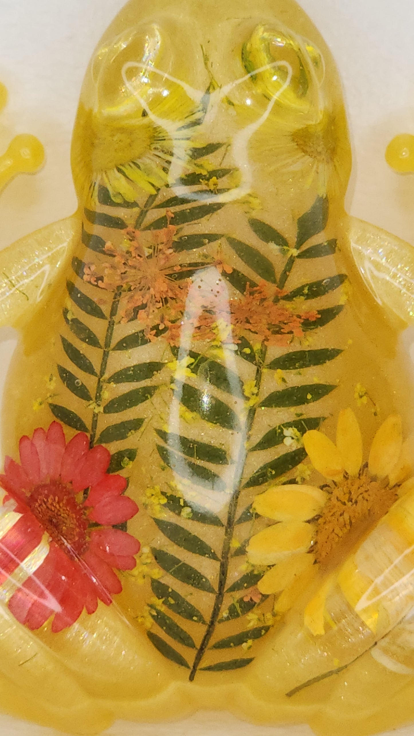 Yellow Floral Frog