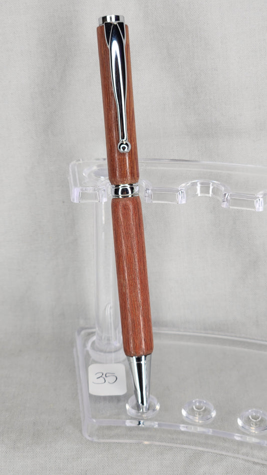 #35 Light Natural Grain with Chrome Finish