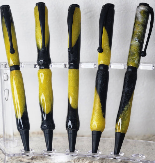 Black/Yellow Resin Pen