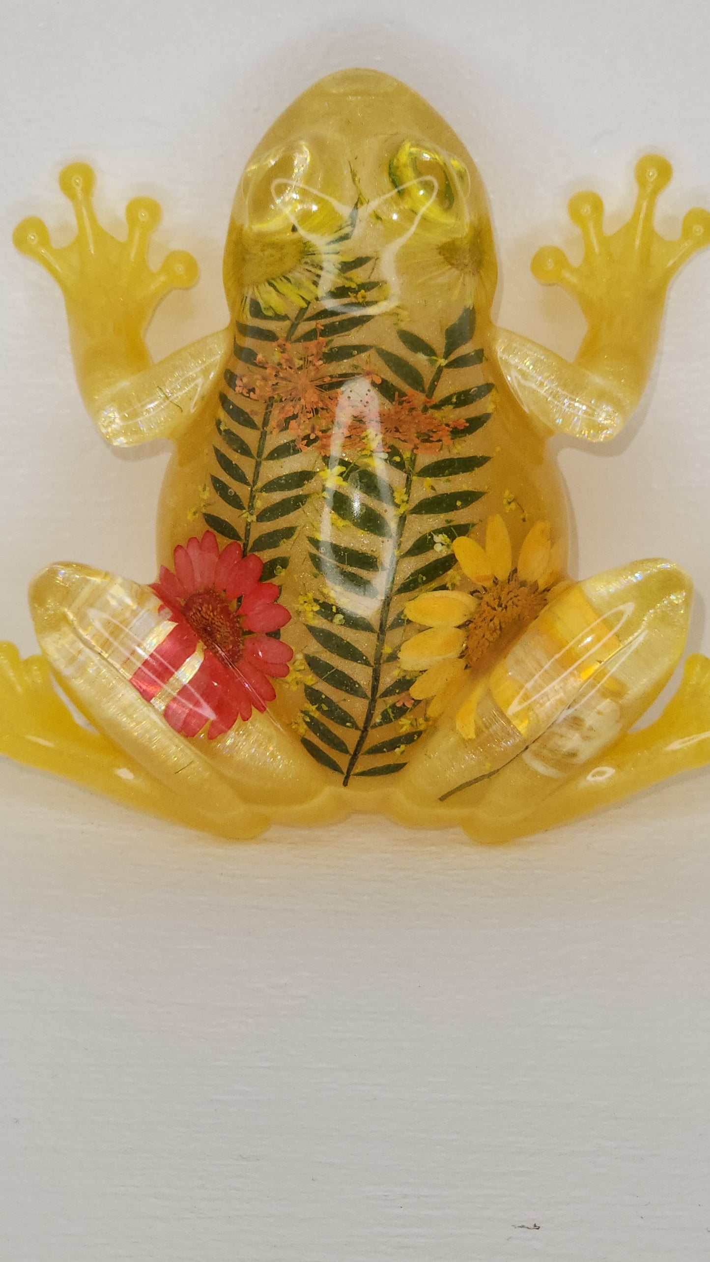 Yellow Floral Frog