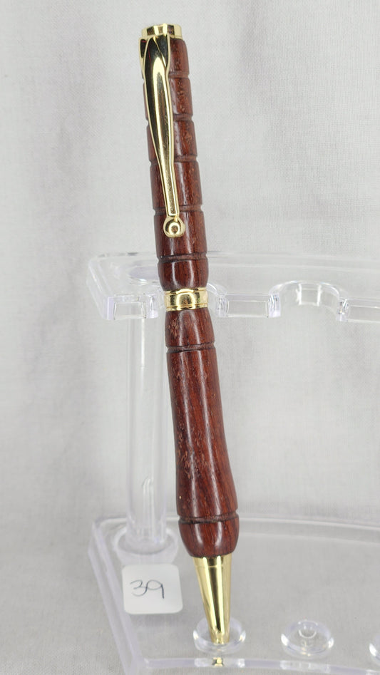 #39 Indian Rosewood Grain with Economy Gold Finish