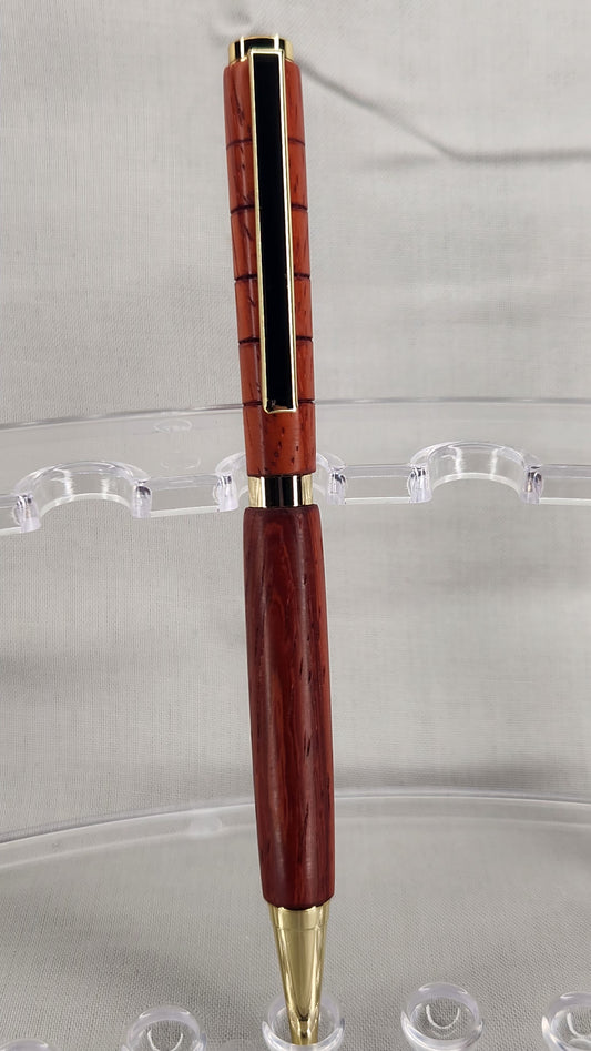 #9 Padauk Grain with Economy Gold Finish