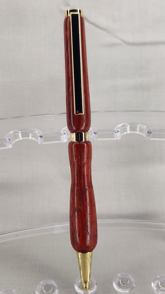 #8 Padauk Grain with Gold Finish
