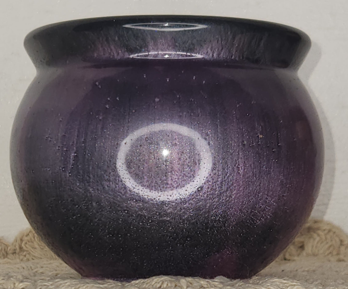 Large Pink/Black Trinket Jar